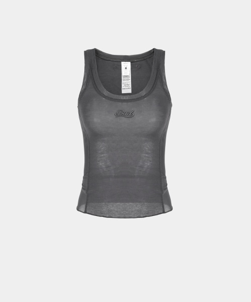 BADBLOOD セカンドスキンタンクトップ-チャコール