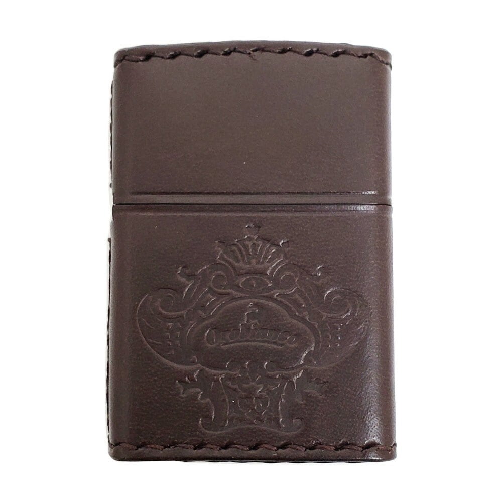 オロビアンコ Orobianco ZIPPO ライター ジッポー 本牛革手縫い 本革 日本製 ブラウン 正規品 喫煙具 アウトドア ORZ-001BR