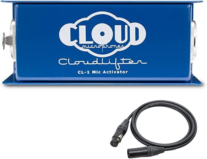Cloud Microphones Cloudlifter by クラウドリフター マイクアンプ マイクプリアンプ(青, CL-1+XLRケーブル CANARE 0.5m)