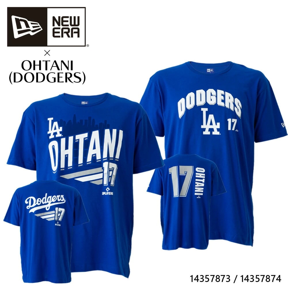 NEW ERA ニューエラ ドジャース 大谷 翔平 Tシャツ ネーム＆ナンバー US限定モデル ブルー LOS ANGELES DODGERS LAD MLB 大谷選手 OHTANI メンズ レディ
