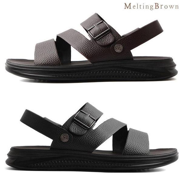 メンズサンダル 夏サンダル メンズ本革サンダル AX23