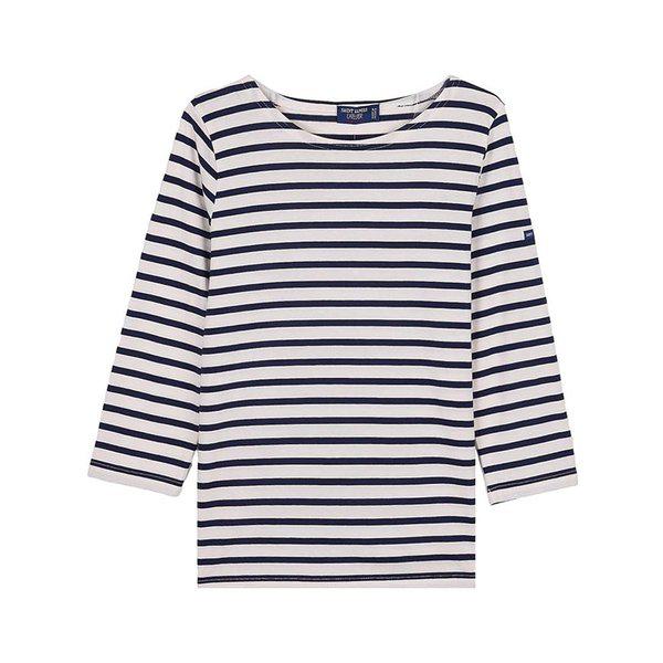[セントジェームス] SS26 女性 ガラティ ツー Tシャツ GALATHEE II ECRU MARINE