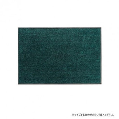 (クリーンテックス) 玄関マット Horse Stripe Green Black 90x150 cm
