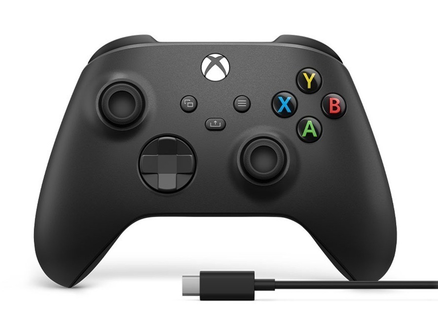 Xbox ワイヤレス コントローラー + USB-C ケーブル 1V8-00005 [カーボン ブラック]