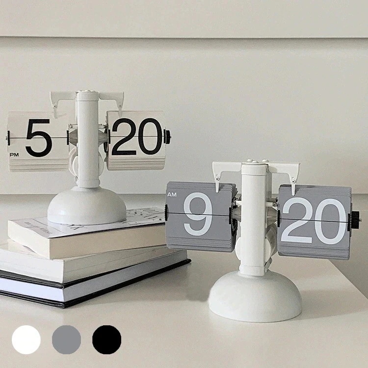 #プレゼント #雑貨 #パタパタ時計 #韓国インテリア フリップ 全3色 レトロ #お洒落 置時計 7,185円