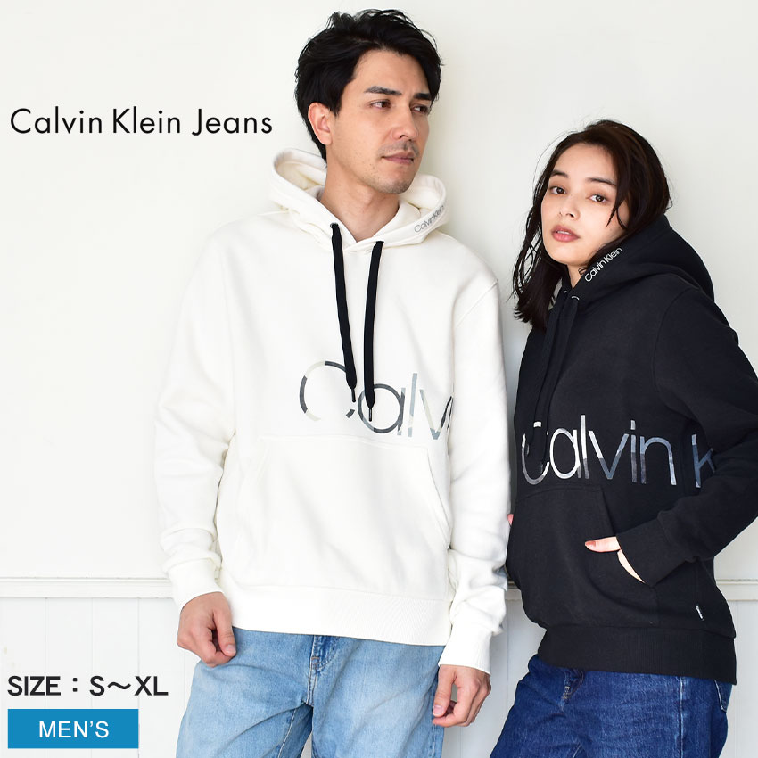 【 】カジュアルスタイル/CKロゴフーディ Calvin Klein】カジュアルスタイル/ロゴフーディ