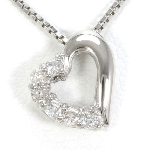 PT900 プラチナ PT850 ネックレス ダイヤ 約40cm ジュエリー 中古