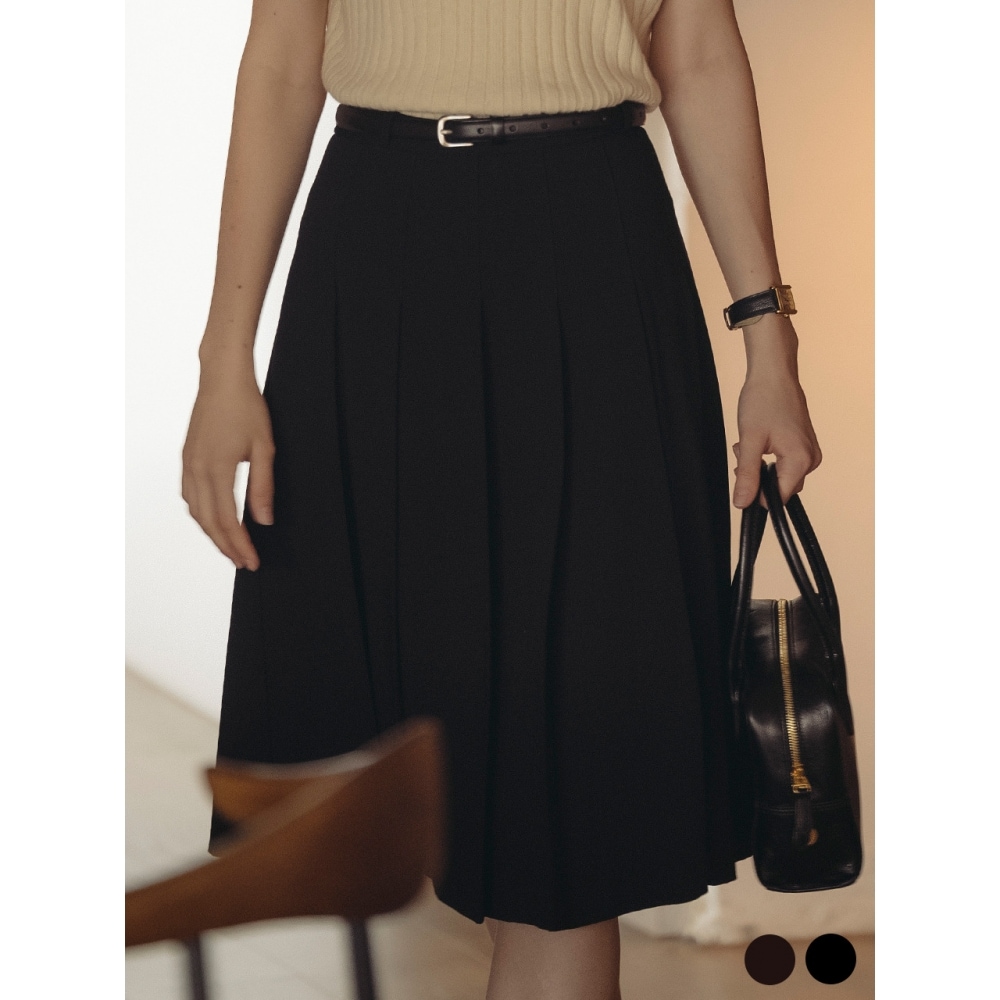 TILLIDIE 18mm クラシックプレーンイタリアンレザーベルト 2色