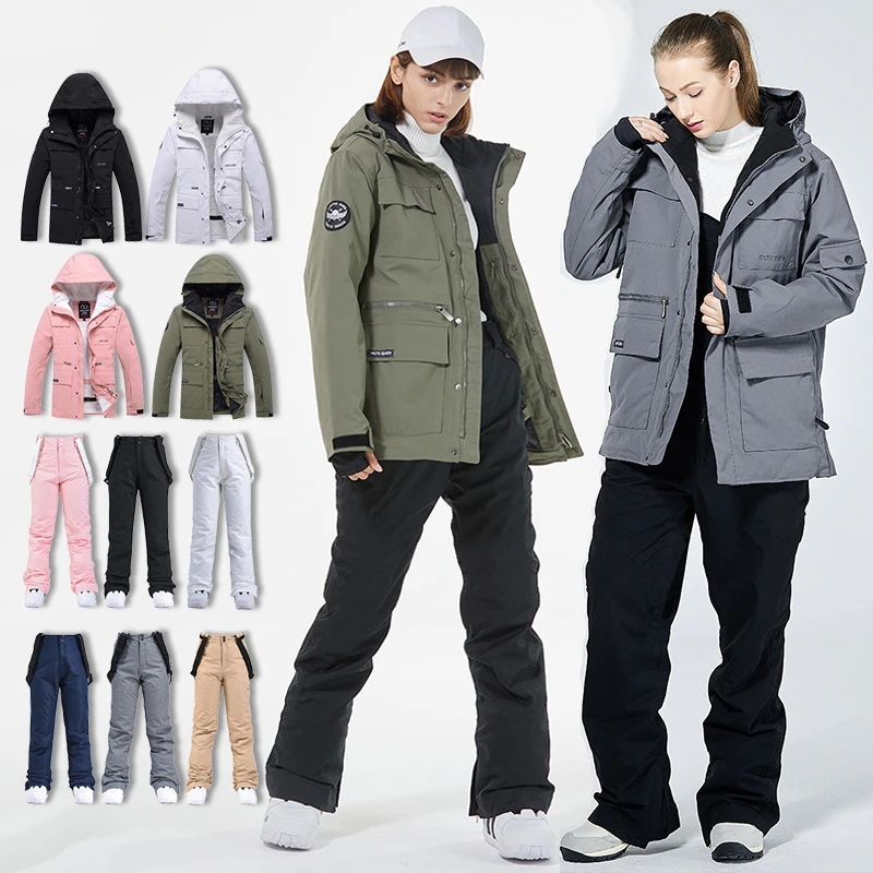 スノーボードウェア スキーウェア 上下セット セットアップ レディース メンズ スノボウェア スノーボード ウェア アウター ジャケット パンツ ズボン 防寒着 A97
