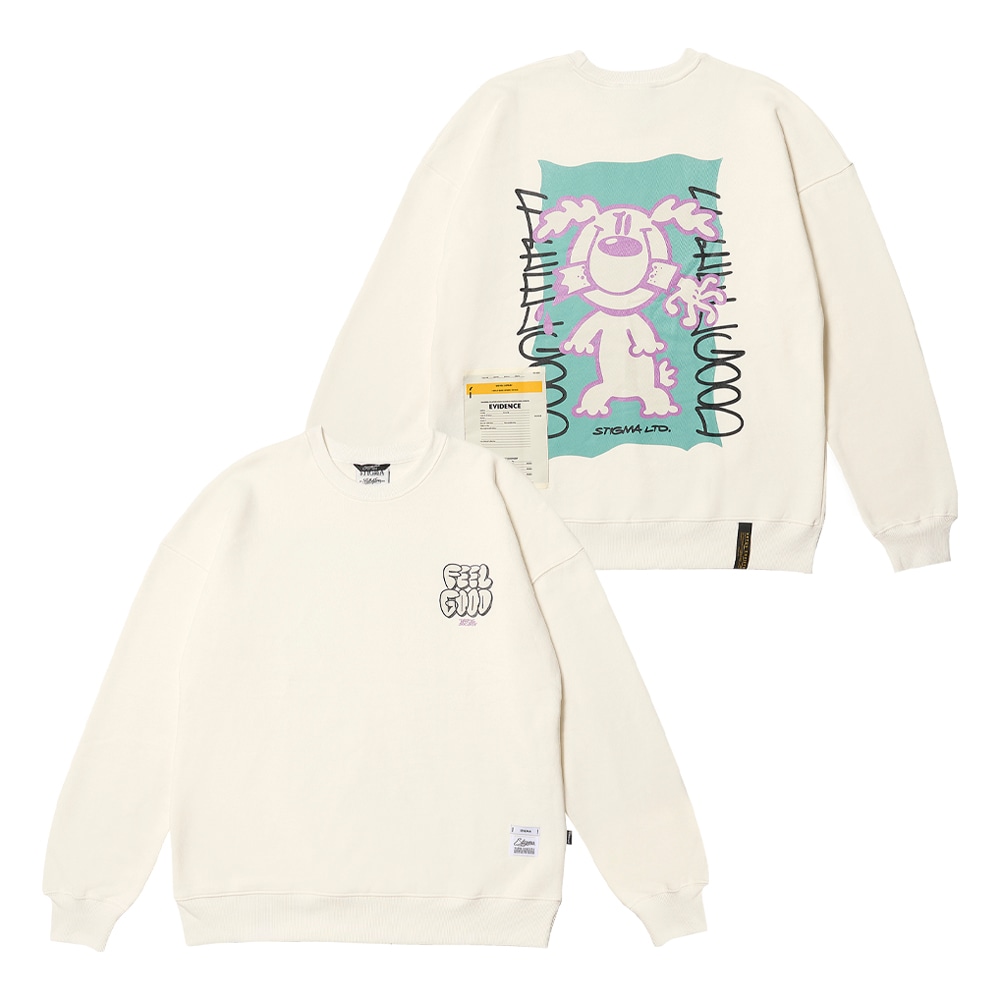 DOGGY OVERSIZED CREWNECK IVORY