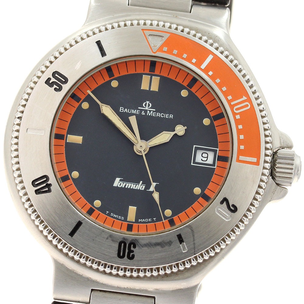 ベルト訳あり ボーム＆メルシェ Baume & Mercier MV04F016 フォーミュラS デイト クォーツ メンズ _911972【中古】 47,400円