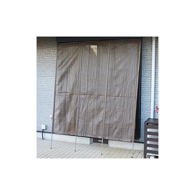 【即納】[山善] 日よけ 洋風たてす 200240cm 目隠し 日除け サンシェード すだれ オーニング 節電 省エネ ベランダ 紫外線カット ブラウン GYT-2024(BR)