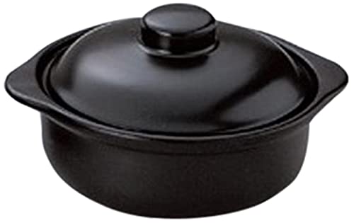 5個セット 耐熱食器 黒5吋オニオン(組) [14.6 x 12.7 x 8.5cm] 直火 【料亭 旅館 和食器 飲食店 業務用 器 食器】