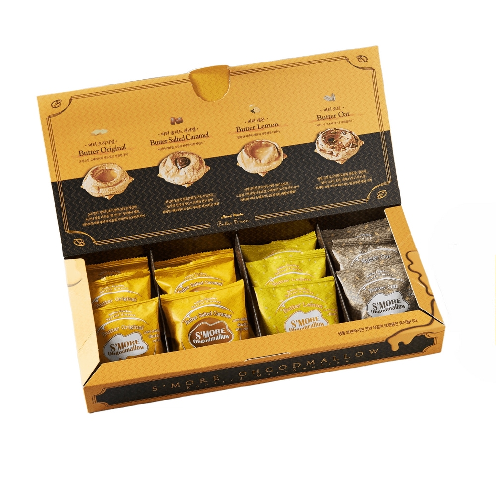 Gheeバター スモアオーガットメロ1パック ギーバター風味たっぷりの手作りクッキー135g（12個入り）