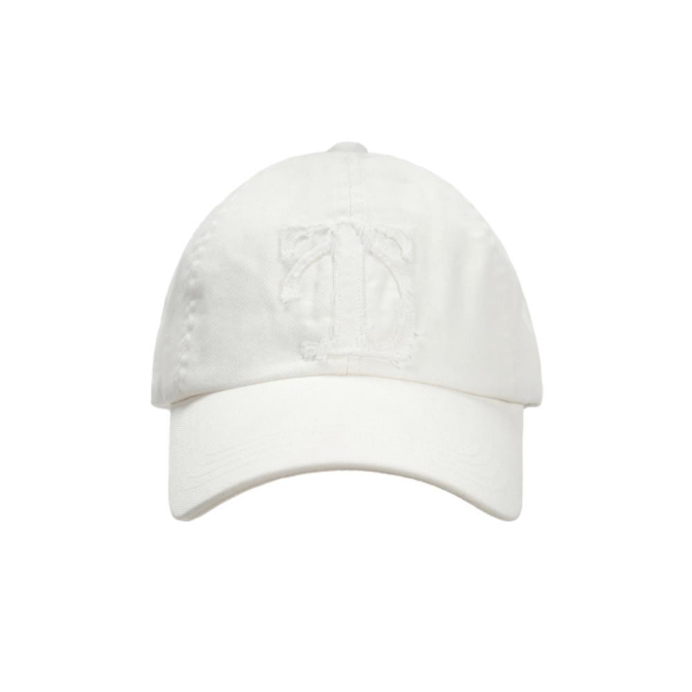 TREEMINGBIRD Raw Cut Damage Denim Cap White TM2535HT00