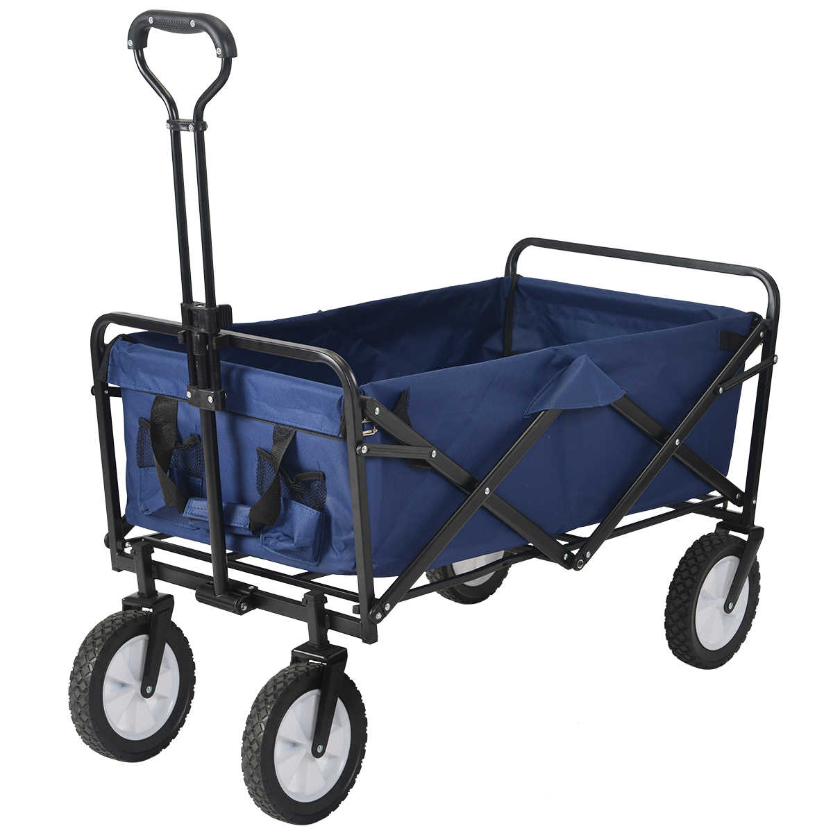 【日本国内出荷-3日で配達】マウンテンキャンピングカー 家族旅行 アウトドアトレーラ 折りたたみ可能 携帯に便利 85L大空間 ファッション 個性 前輪は360度回転 耐荷重100kg DJYC63