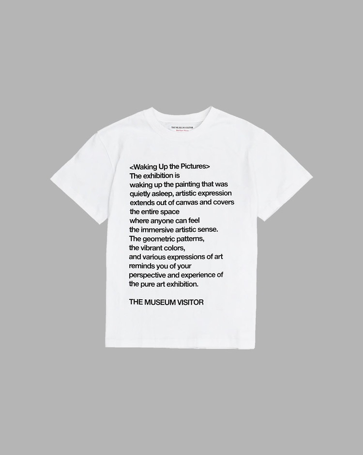 【THE MUSEUM VISITOR】 TMV X UNC LETTERING T-SHIRTS : WHITE