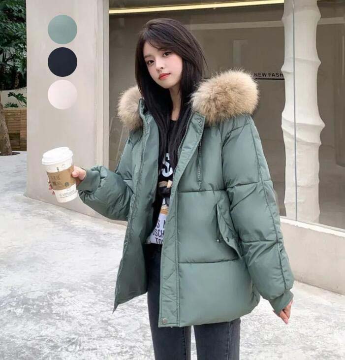 【送料無料】ダウンコート レディース ショートコート 中綿コート ダウンジャケット フード付き 厚手上着 ジャケット 韓国風 厚手 防寒服 アウター 暖かい 軽量 ファーコート フェイクファー 冬服