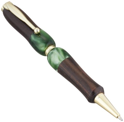 F STYLE 手作り ボールペン 天然 木 WOOD ACRYLIC コクタン インク 黒 TWD 1603 コクタン XGR