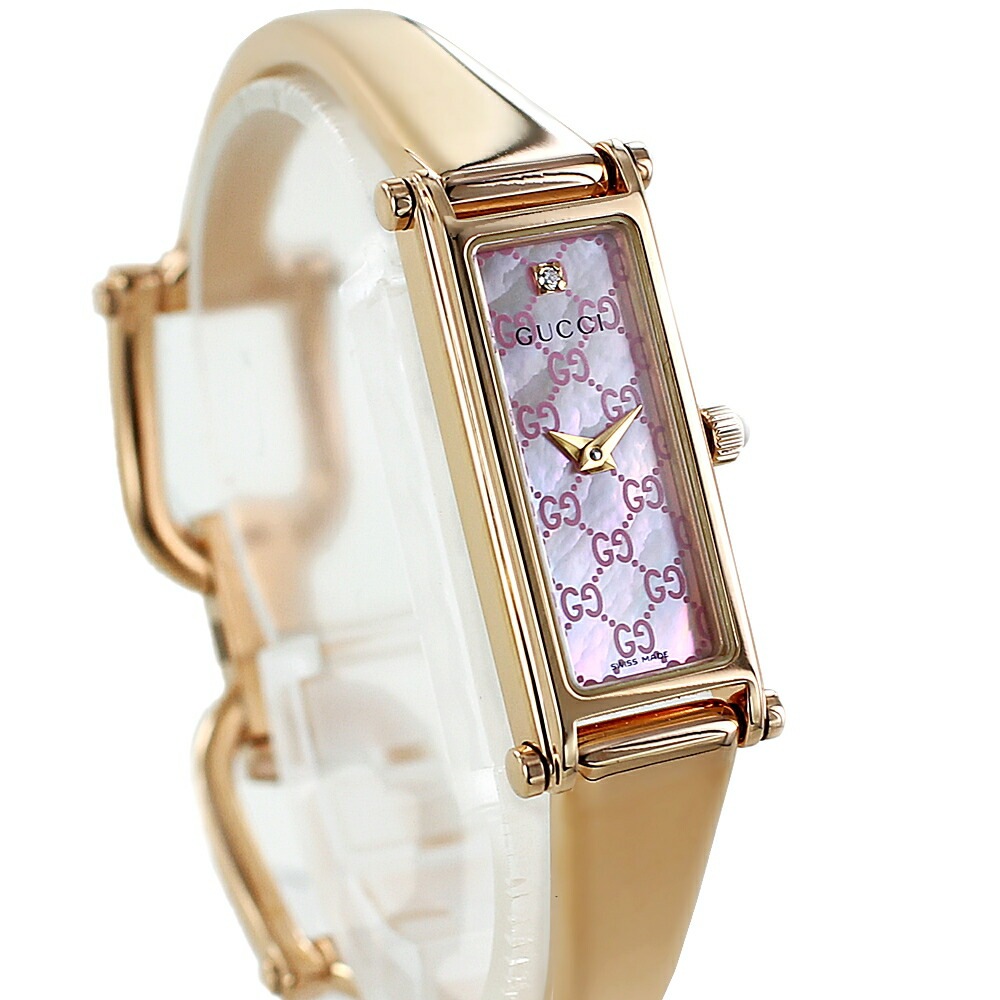 女性 プレゼント 腕時計収納ケース 付き グッチ 腕時計 手表 レディース グッチ時計 1500 ブランド おしゃれ バングルウォッチ 誕生日 記念日 ダイヤモンド ピンクゴールド gucci ポイン 47,880円
