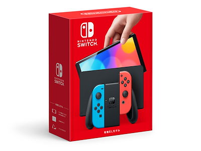 新品未使用 Nintendo Switch (有機ELモデル) ネオンブルー...のサムネイル