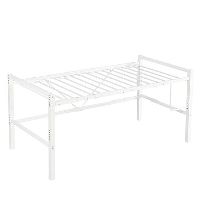 超人気！ロフトベッド パイプベッド シングル 高さ110cm White 高さ110cm/ホワイト】ロフトベッド パイプベッド シングル ロータイプ