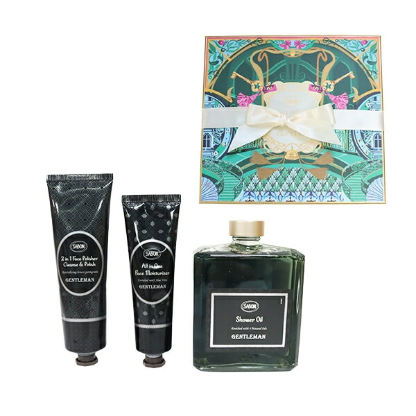 ジェントルマンオリジナル3点セット フェイスポリッシャー150mL シャワーオイル400mL フェイスモイスチャライザー100mL