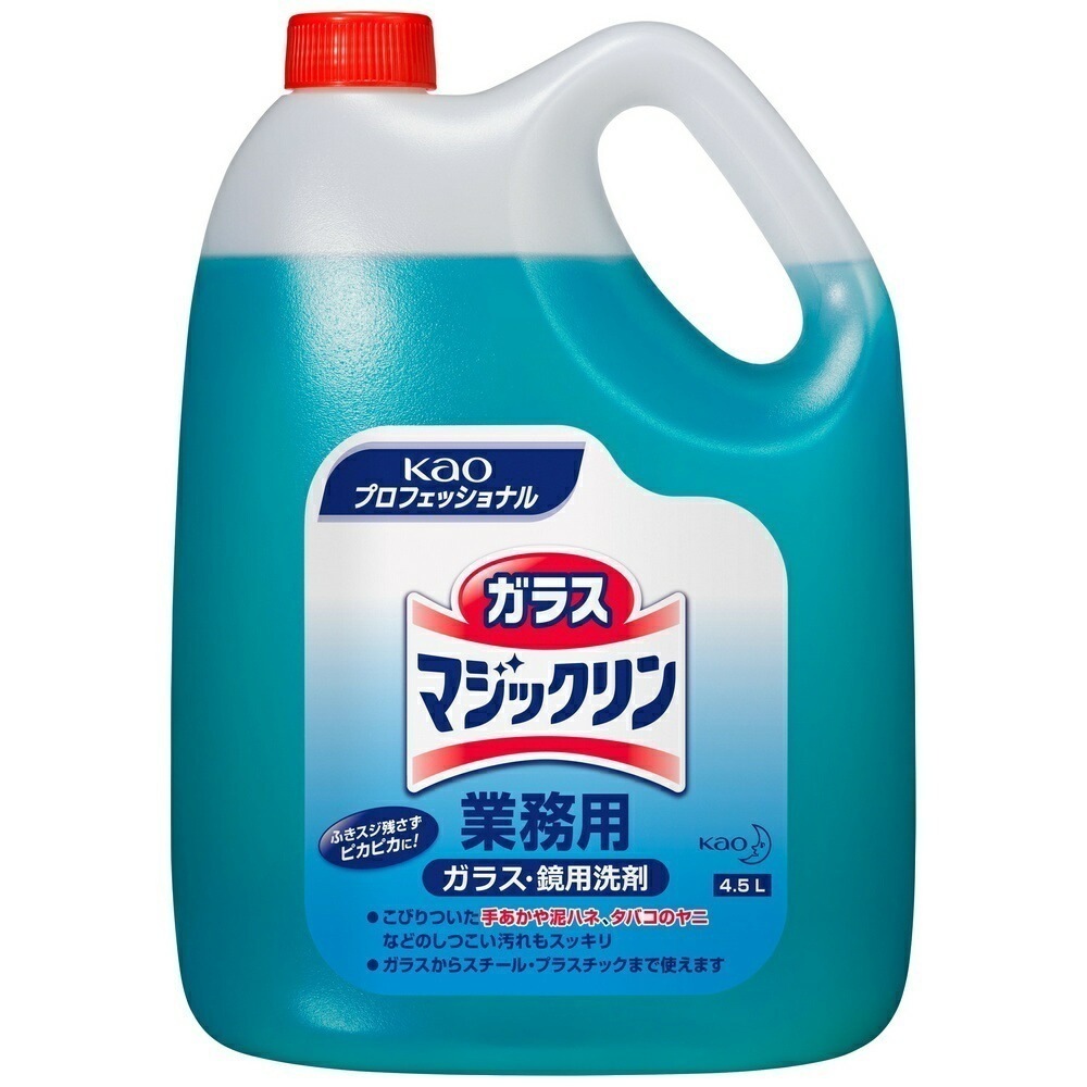 花王　ガラスマジックリン　4.5L×4本入ケース販売お徳用【取り寄せ商品・即納不可】