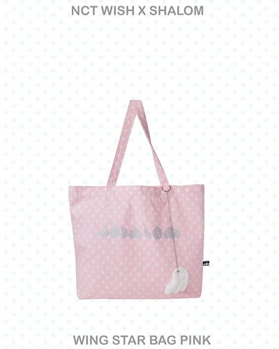 NCT WISH SHALOM コラボ商品 WICHU トートバック（ピンク）