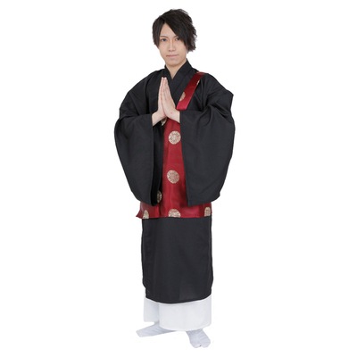 コスプレ 仮装 Patymo お坊さん 僧侶衣装 仏教和尚服(袈裟・袴付き) 【 コスプレ 衣装 ハロウィン 仮装 コスチューム 服 メンズ 大人用 余興 男性用 和風 パーティーグッズ 時代劇 】