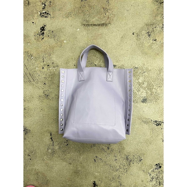 cheek rivet 2way tote C24004-83 パープル 2WAYトートバッグ
