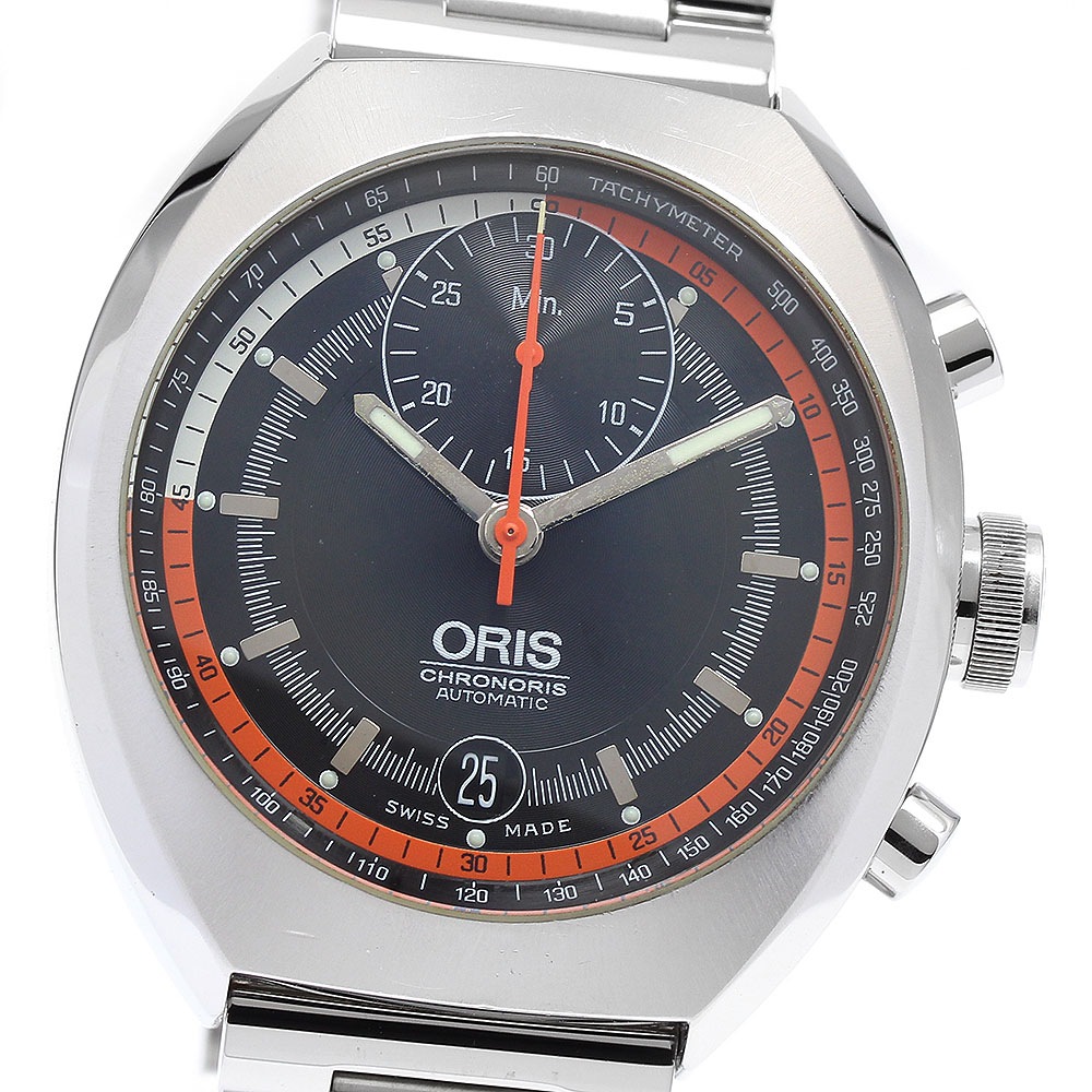 オリス ORIS 7564 クロノリス デイト 自動巻き メンズ 保証書付き_907066【中古】