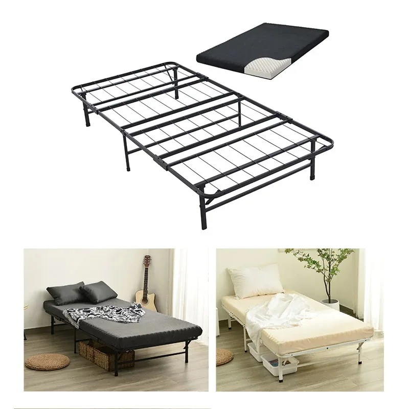 【国内即日発送】パイプベッド 折りたたみベッド シングル 組立簡単 ベッド 下収納 シングルベッド 収納 耐荷重200kg ベッドフレーム コンパクト ベッド 折畳ベッド 省スペース 一人暮らし