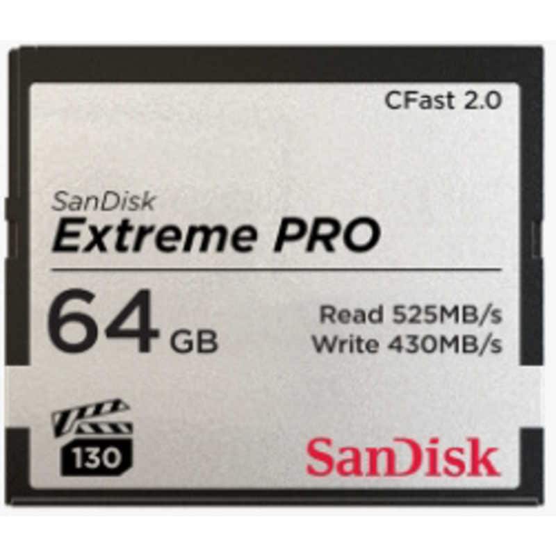 サンディスク　CFast2.0 カード SanDisk Extreme PRO (64GB)　SDCFSP-064G-J46D