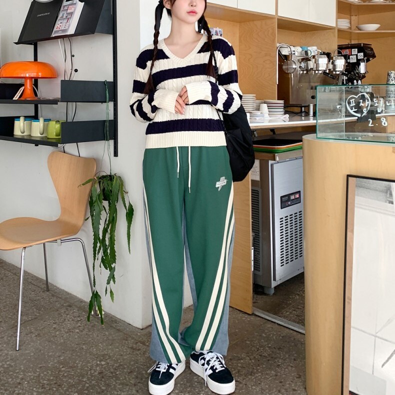 ボトムス パンツ ジャージ 膝下 ロング ロング丈 ゆったり 綿 かわいい シンプル カジュアル おしゃれ お洒落 かっこいい レトロ アジアン エスニック こなれ感 ラフ メンズライク マニッシュ