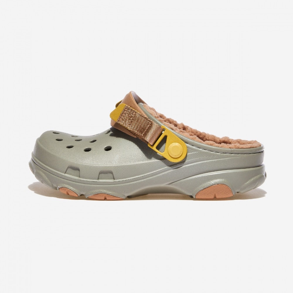 クロックスクラシック全地形対応裏地付きクロッグ CRS207936-エレファント