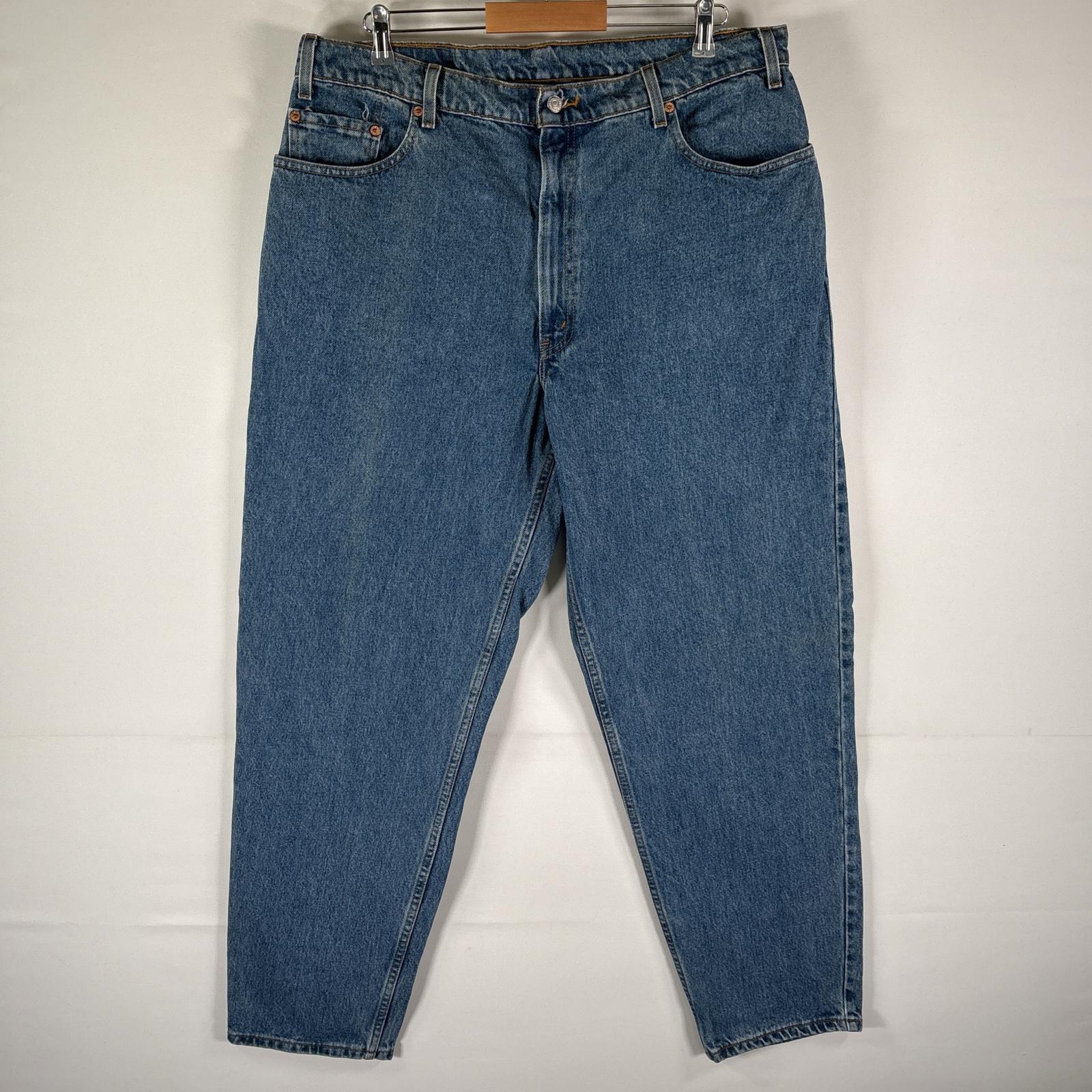 古着 90s/90年代 デニムパンツ 560 テーパード バギー 5ポケット 色落ち ジーンズ w40 L32 ブルー メンズ