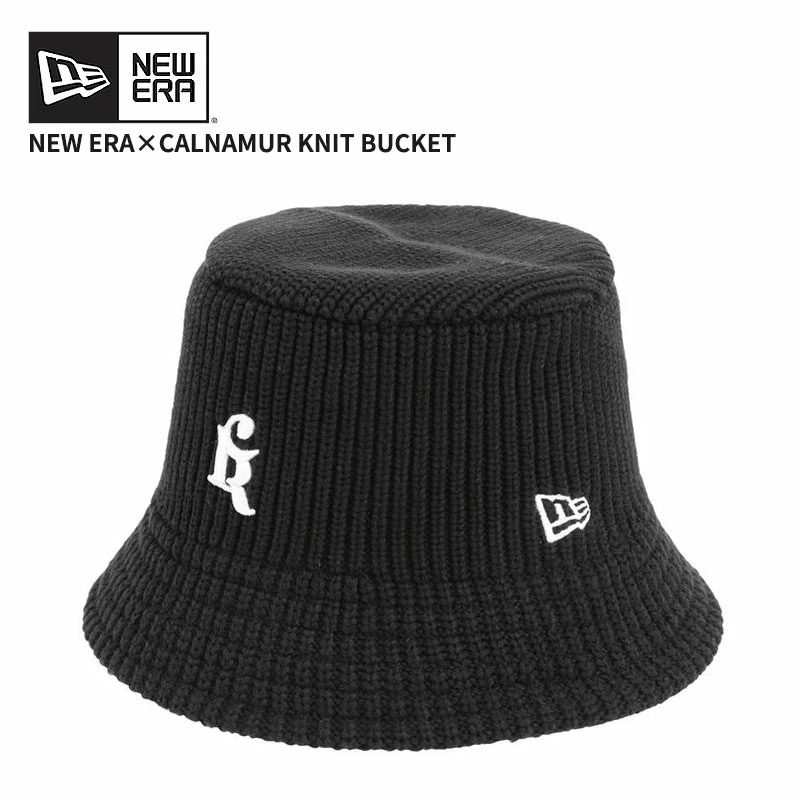 ニューエラ×カルナムール レディース ニットバケハ NEW ERA×CALNAMUR ニットバケット ブラック 帽子 14875640