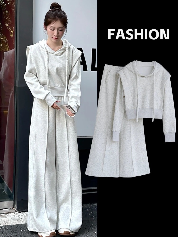 2025 新作 高/品/質 セットアップ 二点セット レディース 気質 ロングパンツ スウエット 春 秋 上下セット レディース トップス 韓国ファッション