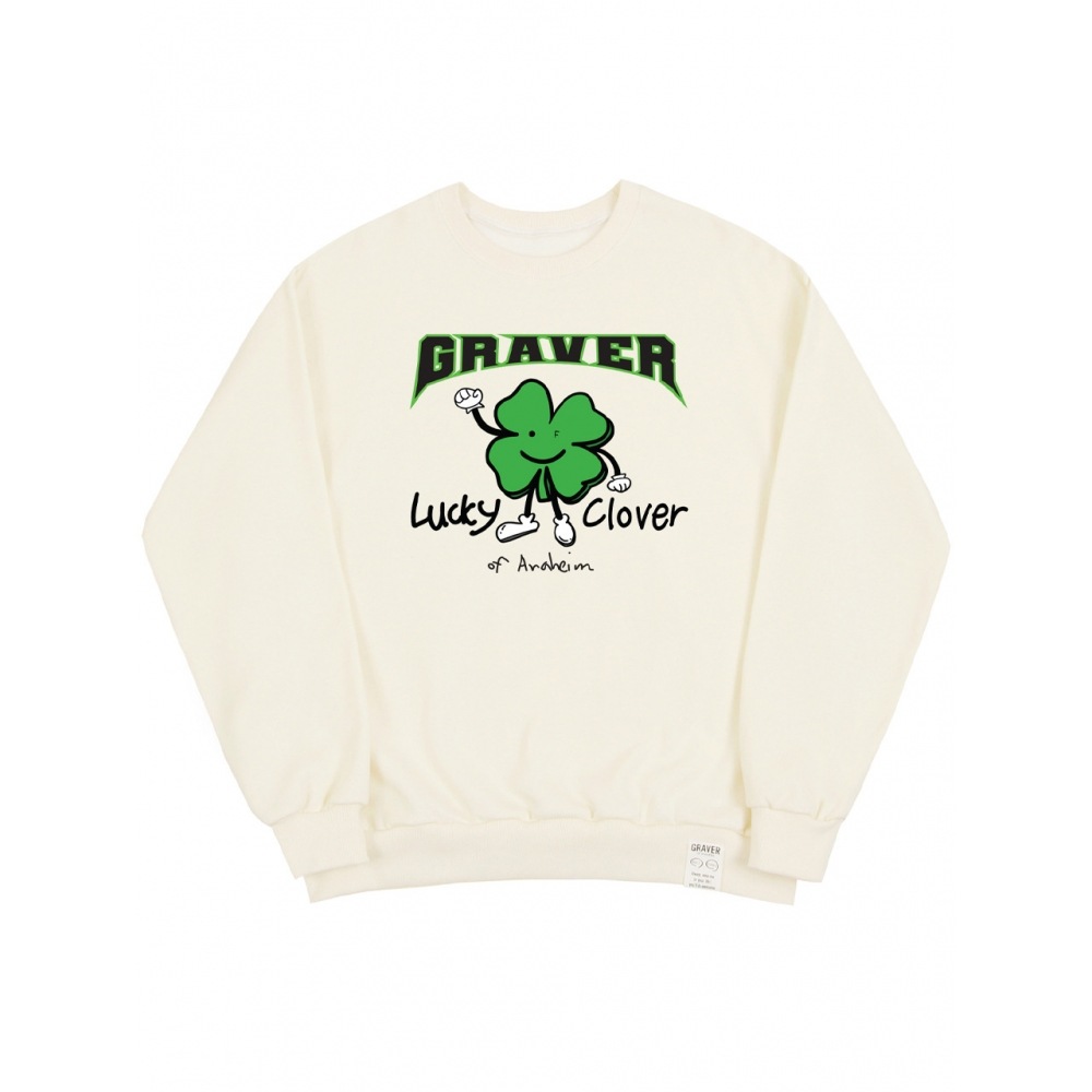 GRAVER ラッキークローバーセンターマンツーマンクリーム