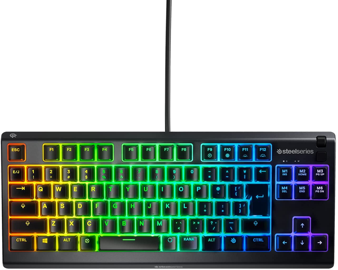 【本日限定価格】 SteelSeries ブラック 24キー同時押し対応 IP32防滴 静音スイッチ