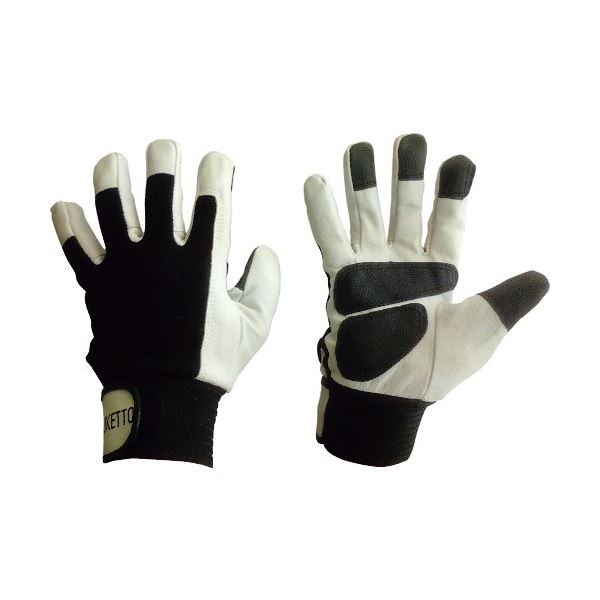(まとめ) 富士手袋工業 豚本革手袋 トンクレグリップ M 664-M 1双 (5セット)