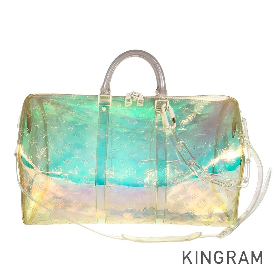 モノグラム プリズム キーポル バンドリエール 50 M53271 ボストンバッグ fta【中古】