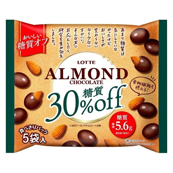 【送料無料】ロッテ 糖質オフ アーモンドチョコ シェアパック 98g2ケース/36入