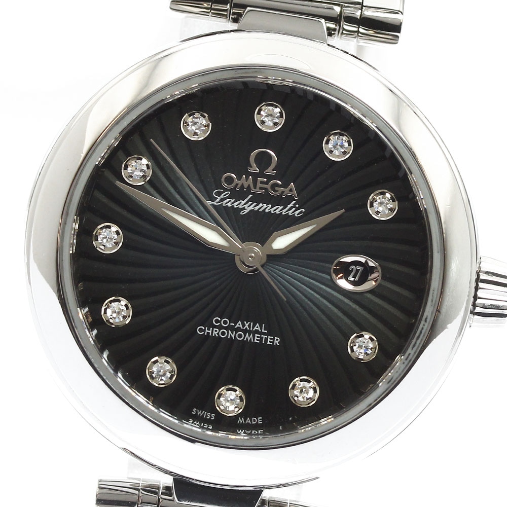 オメガ OMEGA 425.30.34.20.51.001 デビル レディマティック 11Pダイヤ 自動巻き レディース 良品 _911233【中古】