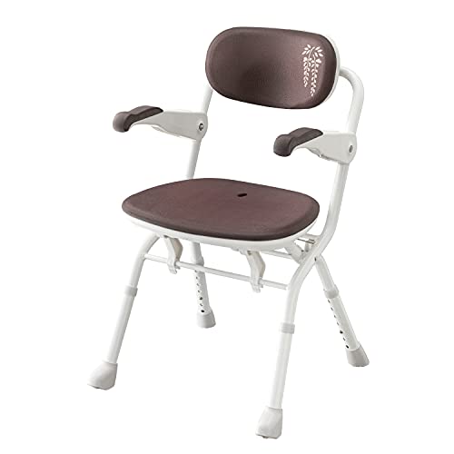 アロン化成 楽らく開閉シャワーベンチ Sフィットもちぷる ブラウン 536126