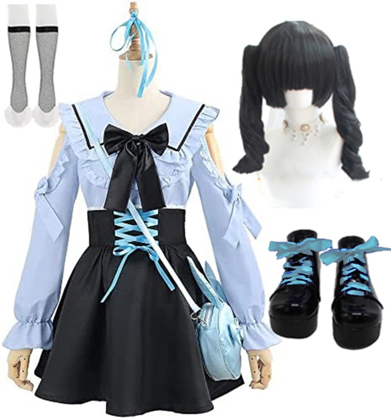 月ノ美兎 コスプレ 衣装 地雷系ワンピース Vtuber 服 コスチューム ハロウィン 仮装 ウィッグ/靴追加可能 6,072円