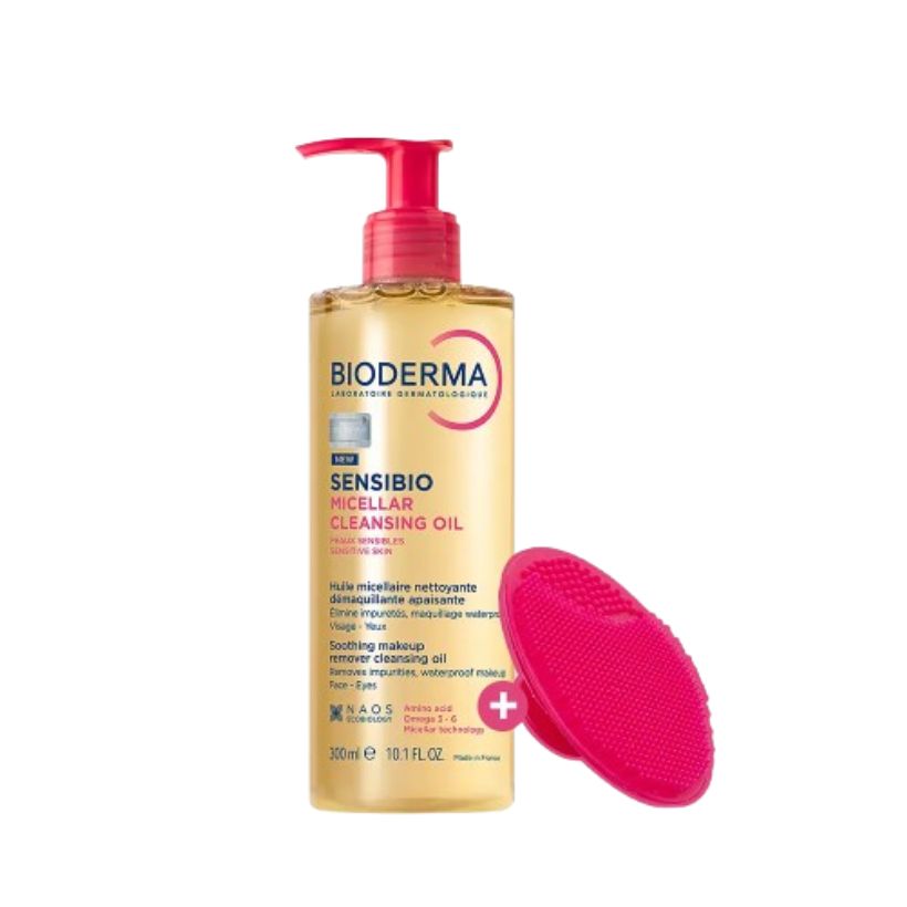[正規品]バイオデルマ センシビオ ミセルラ クレンジングオイル 300ml 企画（＋シリコンクレンジングパッド）