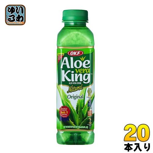 OKF アロエベラキング 500ml ペットボトル 20本入 Aloe vera King アロエジュース 葉肉入り アロエベラ