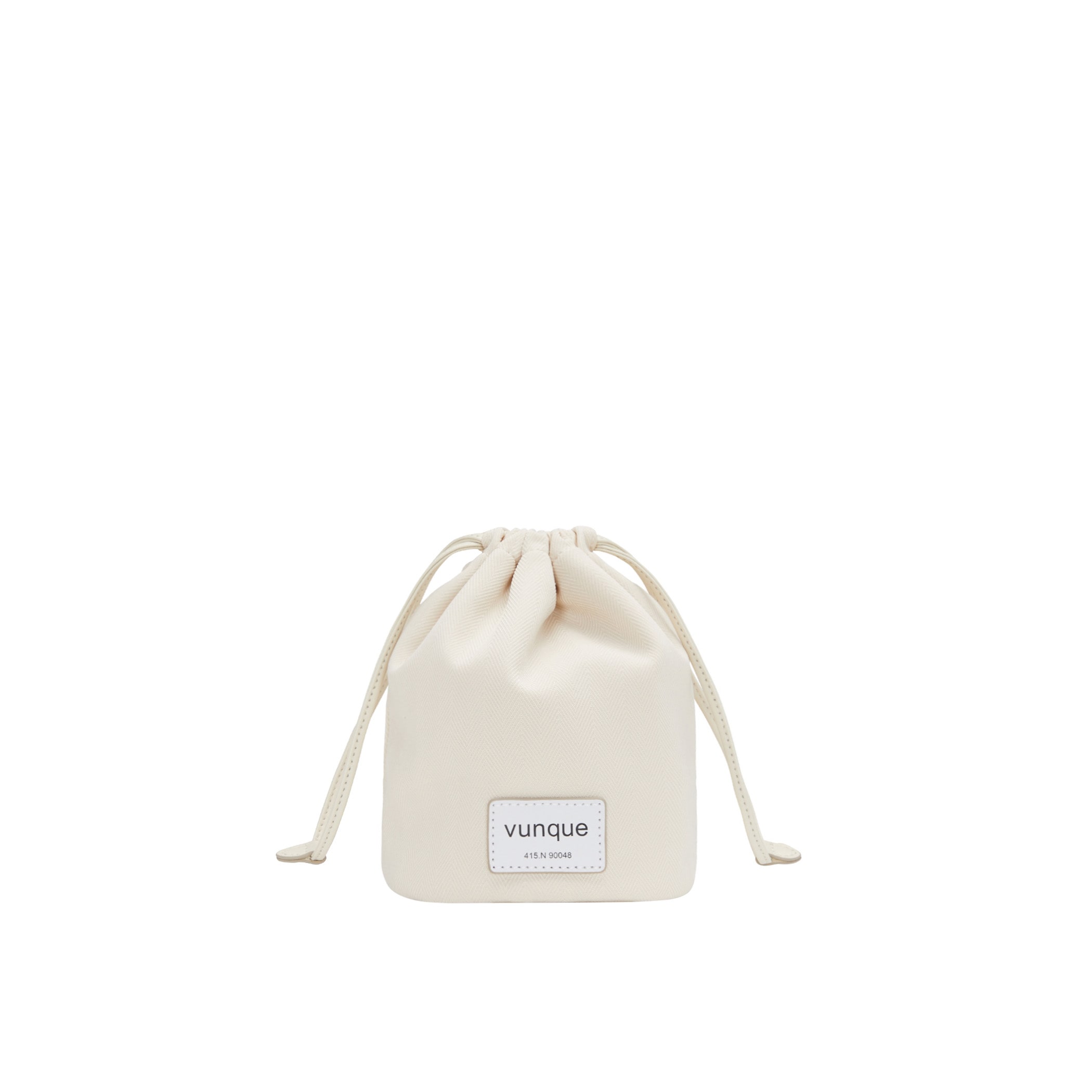 【VUNQUE】 PERFEC DRAWSTRING POUCH S : IVORY